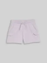 TOM TAILOR Mädchen Cargo Sweat-Shorts, lila, Uni – Bild 1