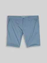 TOM TAILOR Herren Plus Size - Slim Chino Shorts, blau, Uni – Bild 1