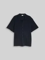 TOM TAILOR Herren Plus Size - Regular Fit Hemd aus Baumwolle, blau, Meliert – Bild 1