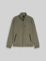 TOM TAILOR Herren Blouson Jacke mit verstaubarer Kapuze, grün, Uni – Bild 1