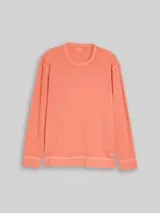 TOM TAILOR Herren Langarmshirt mit Waffelstruktur, rot, Uni – Bild 1