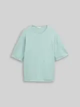 TOM TAILOR Damen Plus Size - Loose Fit Strickpullover mit Kaschmir-Anteil, grün, Meliert – Bild 1
