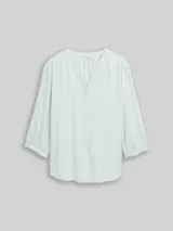 TOM TAILOR Damen Plus Size - Bluse mit Streifenmuster, grün, Gestreift – Bild 1
