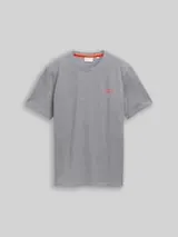 TOM TAILOR Herren Piqué T-Shirt in Melange-Optik, blau, Uni – Bild 1