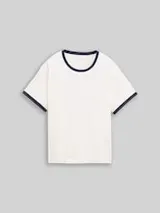 TOM TAILOR Mädchen Oversize T-Shirt mit Print, weiß, Uni – Bild 5