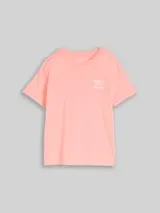 TOM TAILOR Jungen Oversize T-Shirt mit Print, rosa, Uni – Bild 1