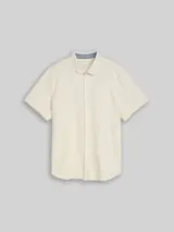 TOM TAILOR Herren Plus Size - Kurzarmhemd aus Baumwolle, braun, Uni – Bild 1