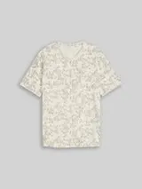 TOM TAILOR Herren Plus Size - T-Shirt mit Allover-Print, weiß, Gemustert – Bild 1