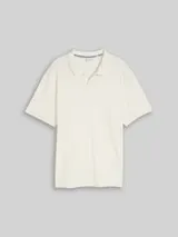 TOM TAILOR Herren Plus Size - Poloshirt mit Ottoman-Struktur, braun, Uni – Bild 1