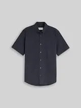 TOM TAILOR Herren Regular Fit Kurzarmhemd mit Karomuster, blau, Kariert – Bild 1