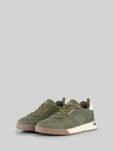 TOM TAILOR Herren Sneaker mit Mesh, grün, Uni – Bild 1