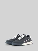 TOM TAILOR Herren Sneaker aus Lederimitat, blau, Uni – Bild 1