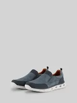 TOM TAILOR Herren Sneaker mit elastischem Schaft, blau, Uni – Bild 1