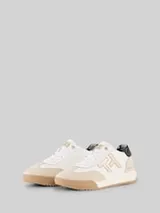 TOM TAILOR Damen Sneaker mit Colour-Blocking, beige, Uni – Bild 1