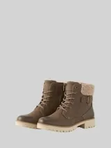 TOM TAILOR Damen Wasserdichte Stiefel mit Fütterung, beige, Uni – Bild 1