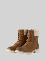 TOM TAILOR Damen Wasserdichte Stiefel mit Fütterung, braun, Uni – Bild 1