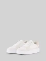 TOM TAILOR DENIM Damen Sneaker mit erhöhter Sohle, weiß, Uni – Bild 1