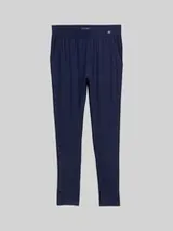 TOM TAILOR Damen Basic Pyjama-Hose, blau, Uni – Bild 1