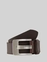TOM TAILOR Damen TTLAUREL Ledergürtel mit eckiger Dornschließe, braun, Uni – Bild 1