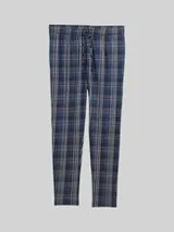 TOM TAILOR Herren Pyjama-Hose mit Karomuster, blau, Kariert – Bild 1