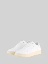 TOM TAILOR Damen Sneaker mit Metallic-Details, weiß, Uni – Bild 1