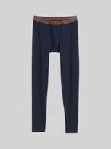 TOM TAILOR Herren Lange Unterhose, blau, Uni – Bild 1