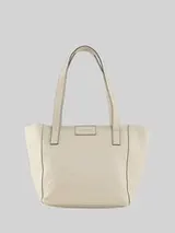 TOM TAILOR Damen TTMIRENDA L Shopper mit Logo-Prägung, beige, Uni – Bild 1