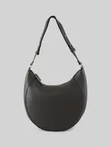 TOM TAILOR Damen TTDAHLIA M Beuteltasche mit Ziernähten, schwarz, Uni – Bild 1