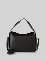 TOM TAILOR Damen TTROWAN L Beuteltasche mit kontrastfarbenen Kanten, schwarz, Uni – Bild 1