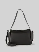 TOM TAILOR Damen TTROWAN Schultertasche aus Lederimitat, schwarz, Uni – Bild 1