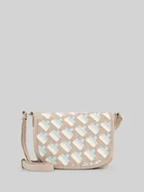 TOM TAILOR Damen TTDEVIE Handtasche in Flecht-Optik, grau, Gemustert – Bild 1
