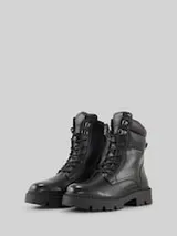 TOM TAILOR Damen Gefütterte Stiefel, schwarz, Uni – Bild 1