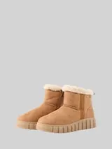 TOM TAILOR DENIM Damen Wasserfeste Schneestiefel, beige, Uni – Bild 1
