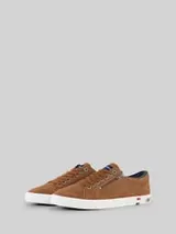 TOM TAILOR Herren Sneaker mit Reißverschluss-Detail, braun, Uni – Bild 1
