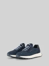 TOM TAILOR Damen Sneaker mit Glitzer-Optik, blau, Uni – Bild 1