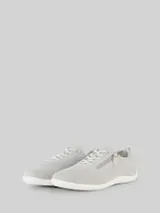 TOM TAILOR Damen Sneaker mit Reißverschluss-Detail, grau, Uni – Bild 1