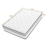 7-Zonen Matratze H3 26cm Taschenfederkern 90x200 100x200 120x200 140x200 160x200 – Bild 1