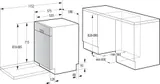 Gorenje Unterbau Geschirrspüler 60cm 14 Gedecke TotalDry SpeedWash Weiß Einbau – Bild 11