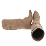 Damen Bikerschuhe mit Reißverschluss Ital-Design 6555 in Hellbraun – Bild 2
