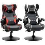 Gamingsessel mit Wippfunktion Gaming Stuhl mit Lautsprecher Bürostuhl PU – Bild 11