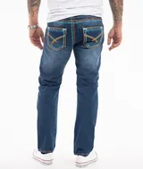Rock Creek Herren Jeans Hosen Comfort Fit dicke Naht Denim Blau Herrenjeans M70 – Bild 9