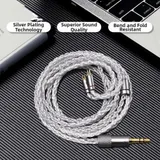 1,2 m versilbertes 3-in-1 Kopfh?rerkabel f??r Typ-C 4,4 mm 3,5 mm Audio – Bild 10