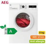 AEG Waschmaschine 8 kg freistehend Waschautomat Frontlader Display 1400 Umin NEU – Bild 1
