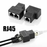 2/4x RJ45 Y Splitter Coupler Adapter Netzwerk LAN Ethernet Internet Verlängerung – Bild 5