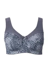 Ulla Popken Damen große Größen Entlastungs BH ohne Bügel Animal 843609 – Bild 9