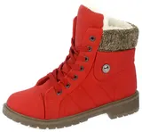 Damen Stiefeletten Boots Stiefel Booty Gefütterte Winterschuhe Schuhe Warmfutter – Bild 1