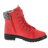 Damen Stiefeletten Boots Stiefel Booty Gefütterte Winterschuhe Schuhe Warmfutter – Bild 2