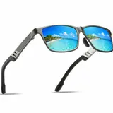 Aluminium Magnesium Polarisiert Sonnenbrille Herren Retro UV 400 Fahren Brille – Bild 16