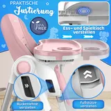 KIDUKU® Hochstuhl Baby 3in1 Kinderstuhl Kinderhochstuhl mit Liegefunktion Tisch – Bild 6