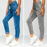 Jeans Freizeithose Denim Hose Clubwear Classic Casual Basic Damen BOLF Unifarben – Bild 2